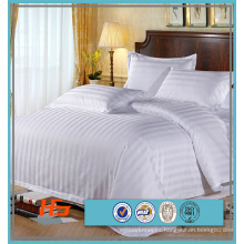 Venta al por mayor Queen Size Hotel o Hospital Stripe Bedding Linen Set